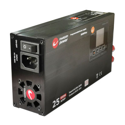 24V 600W ρυθμιζόμενο ρεύμα τάσης SMPS Compact 55mm Low noise SMPS 25A 24V
