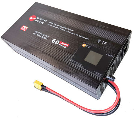 30V 1500W ρυθμιζόμενο ρεύμα τάσης Συσκευή φορτιστή μπαταρίας SMPS 1S 4S 8S 60A