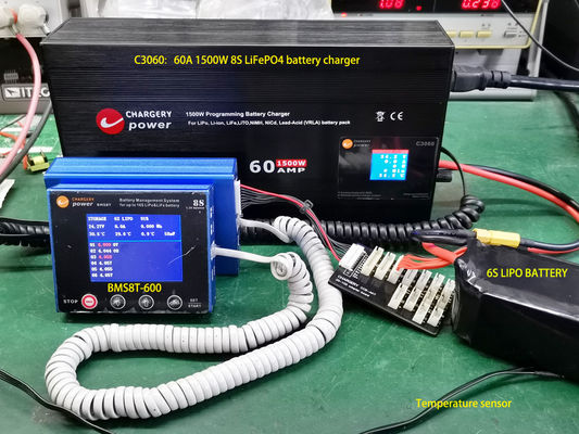 30V 1500W ρυθμιζόμενο ρεύμα τάσης Συσκευή φορτιστή μπαταρίας SMPS 1S 4S 8S 60A