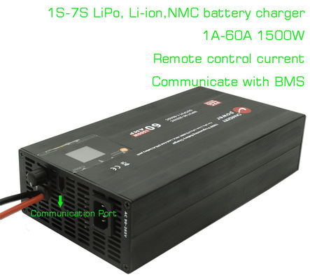 29.4V 7S LiPo NCM φορτιστή μπαταρίας για μπαταρίες λιθίου 1A έως 60A ρυθμιζόμενο