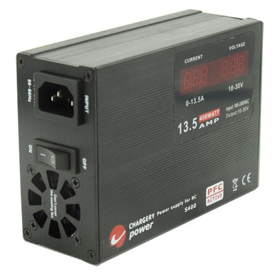 30V 400W φορητό ηλεκτρονικό ποδήλατο SMPS φορτιστή μπαταρίας 55mm 13A 30V
